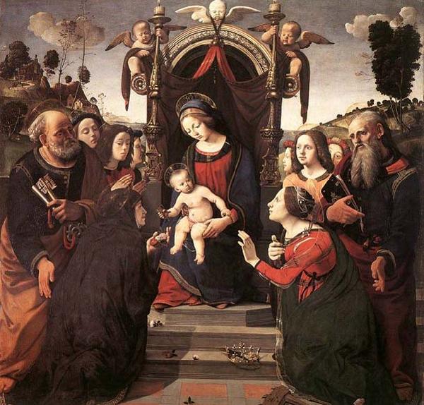 Piero di Cosimo Mystical Marriage of St Catherine of Alexandria Germany oil painting art